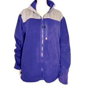 Vintage Starter Men’s Fleece Jacket – Blue/Gray – Size Large